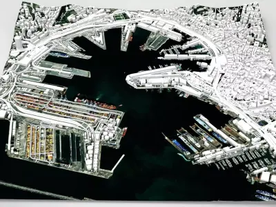 MSC Terminal Genova Italy 3D model