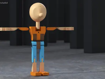  Wooden Toys Rigged Collection for Maya 