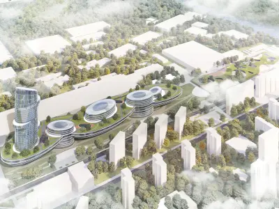 Modern building concept 3D model