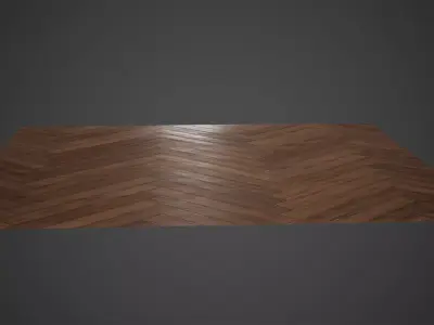 Wooden Floor 2x2 Low Poly Game Ready Low-poly 3D model