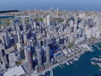 Australia - Sydney City photogrammetry 3D model