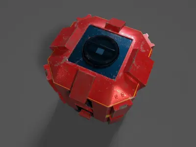 SCI-FI ASSETS  Low-poly 3D model