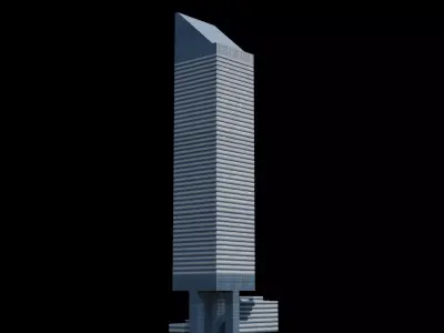 Citigroup Center - NYC Low-poly 3D model