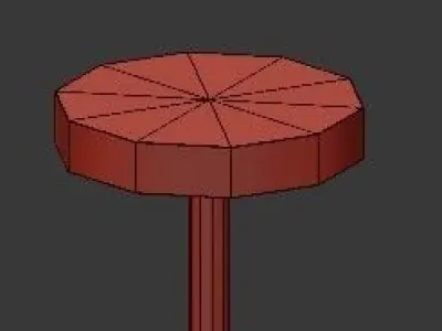 Untitled lamp with four balls 3D model