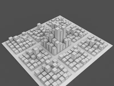 Square City 3D model