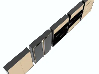 Bath Shelfs 04 3D model