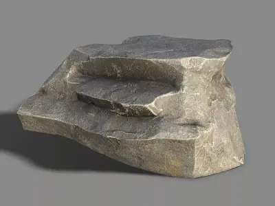 Mountain Rock 07 Low-poly 3D model