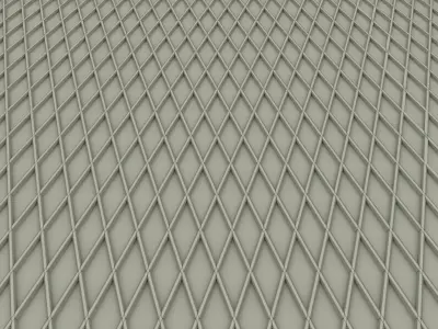 Lattice Plate 3D Model Low-poly 3D model