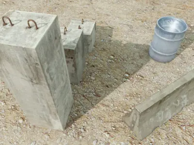 FPS Cover Pack Low-poly 3D model