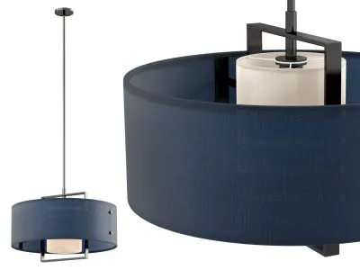 Minimal fabric Pendant 3D model