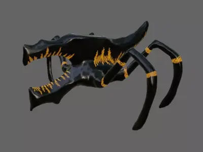 Alien Bug Low-poly 3D model