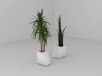 Floor Plant Pot 3D model