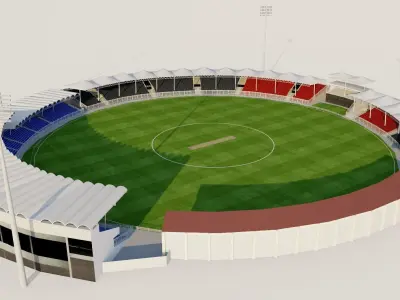 Sharjah Cricket Stadium - UAE 3D model