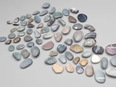 Rocks Set 3D model