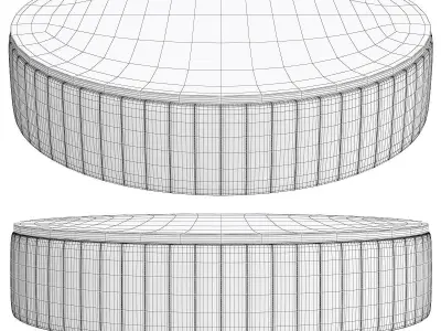 Giove Coffee Table by Daytona Low-poly 3D model