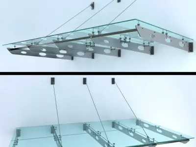 Glass canopy 2 3D model