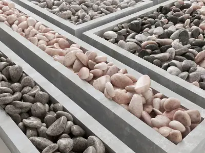 Pebble low n2 frame fundament 3D model