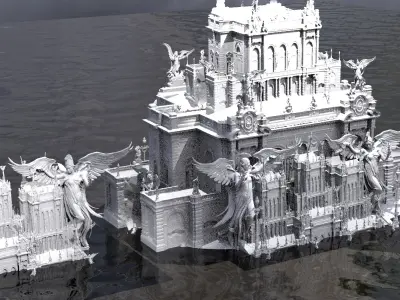 Victorian Angel towers collection 1 3D model