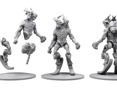Cyber Ettin Mini for 3d print 3D print model