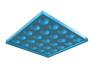 Push Bubble v1 002 Low-poly 3D model