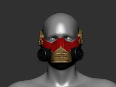 helmet high poly sculpt 3d printable  3D model 140