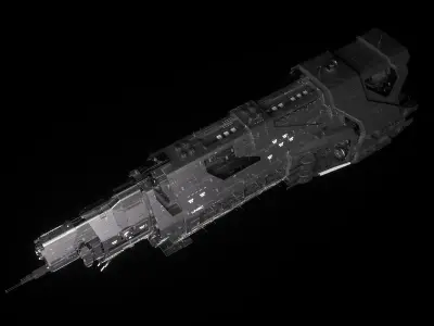 Autumn Class Capital Ship 3D model