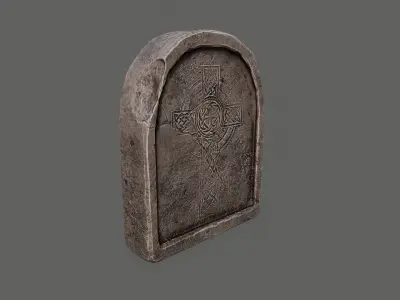 Tombstone PBR asset 3D model