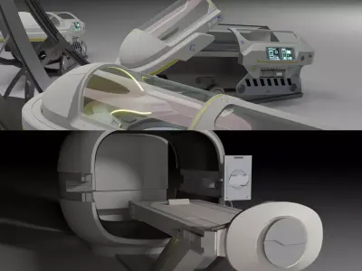 Sci Fi Cryo and Med Pods 3D Model Pack
