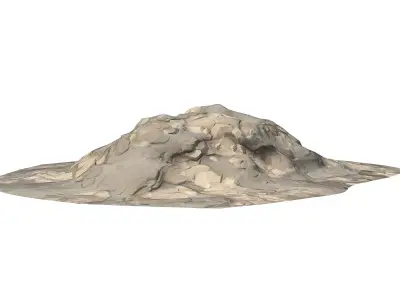 Stone pile Low-poly 3D model