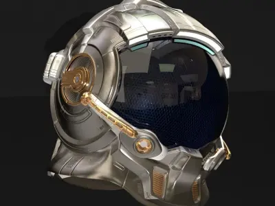 Space helmet 3D model