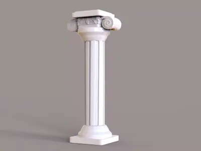 Roman Column Low-poly 3D model