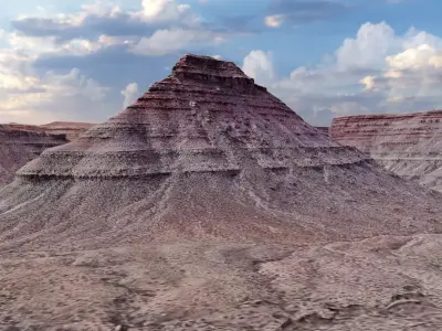 Ancient Dry River Multipurpose 3D Terrain Model 3D model