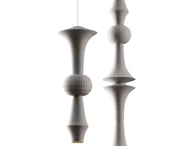 Akari E H Pendamt Lights 3D model