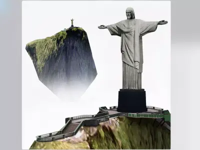 3D Cristo Redentor Christ The Redeemer 3D model