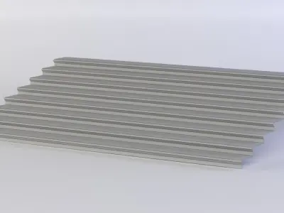 Stairs set of Free low-poly 3D model