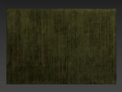 Carpet set 20 - Plain Green Wool Rug - 6K 3D model