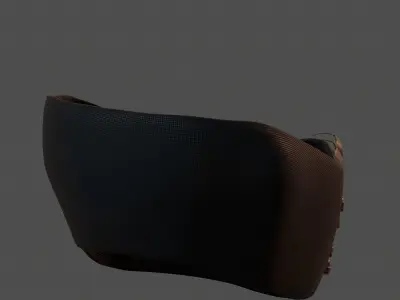 Gas mask helmet 3d model scifi Low-poly  Low-poly 3D model 270