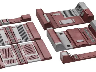 Sci-Fi elements 3 3D model