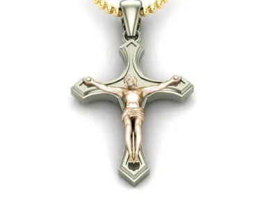 Light Gold Cross New Design  CP 66 3D print model