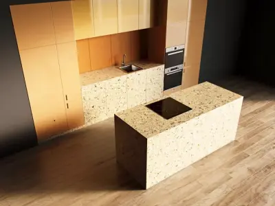 33-Kitchen9 glossy 3 3D model