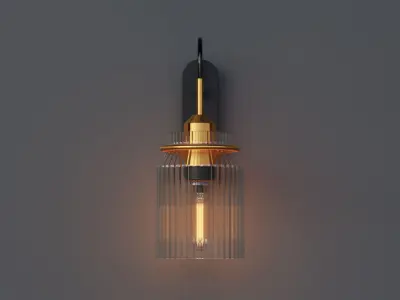 Funnel Wall Lamp 3D model