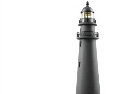 Lighthouse Structure Model Pack Low-poly 3D model