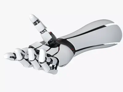 3D Robot Arm  Rigged 3D model