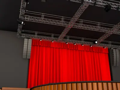Full Theater Stage 3D model