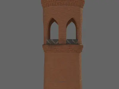 Samarkand Historical Building 1 Low-poly 3D model