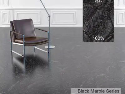 Black Marble Texture 4 3D model
