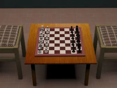 The Chess board  3D model