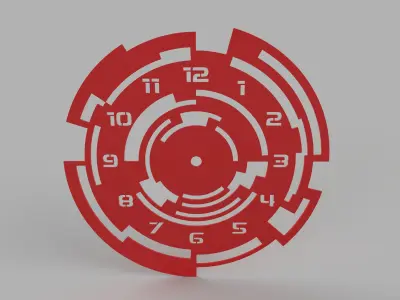 scifi clock  3D print model
