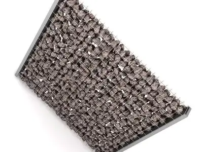 Stone Fence 01 3D model