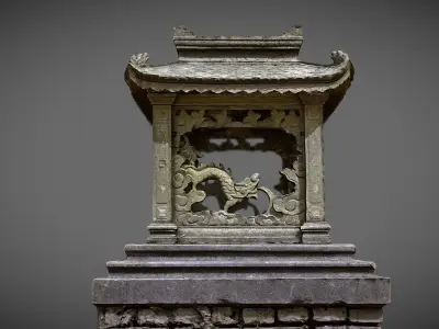 Chinese Funeral Pagodon 3D model